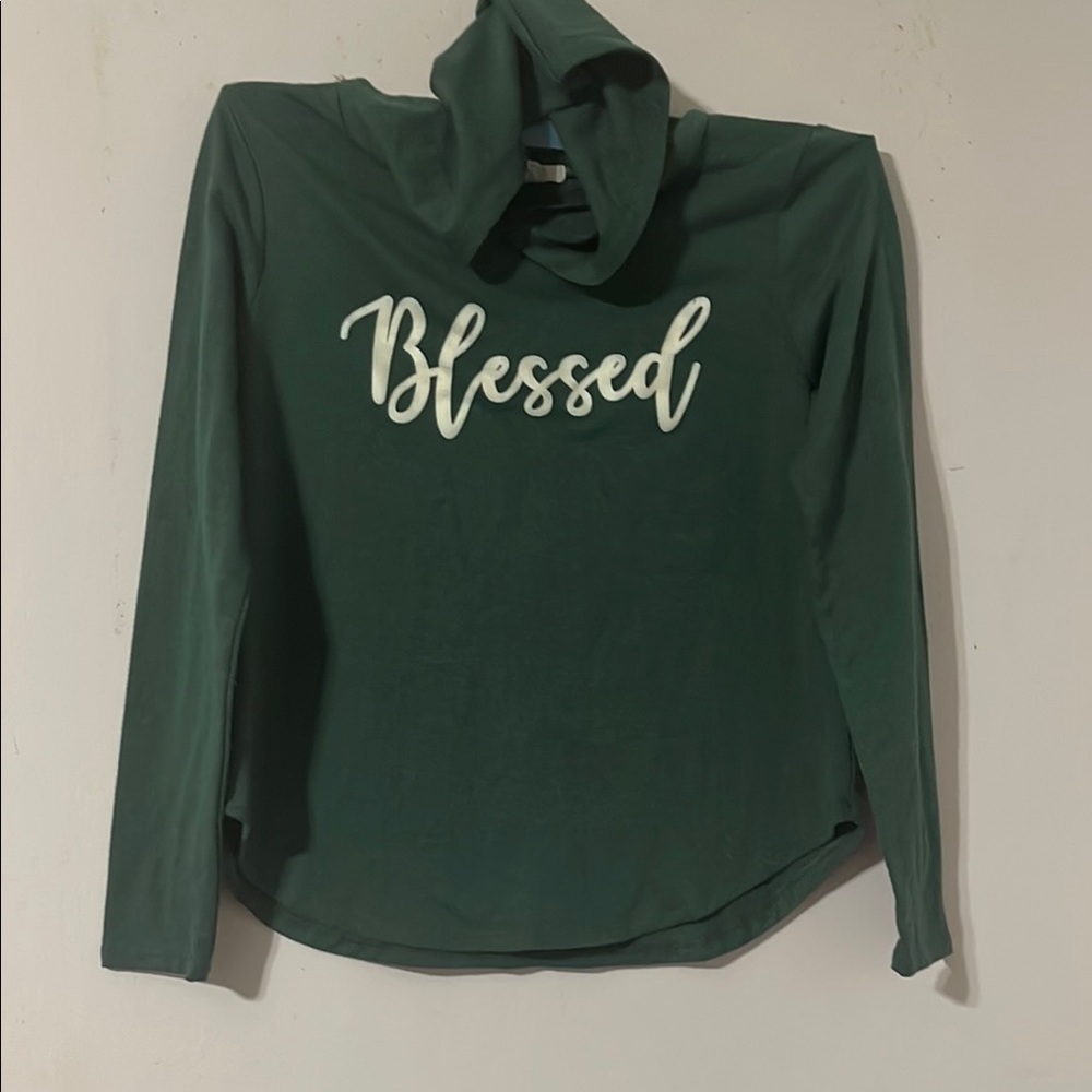Green 'Blessed' Women's Top